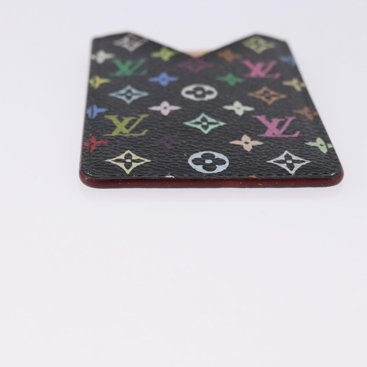 LOUIS VUITTON Monogram Multicolor Etui Hand Mirror Black M92651 LV Auth 197154V