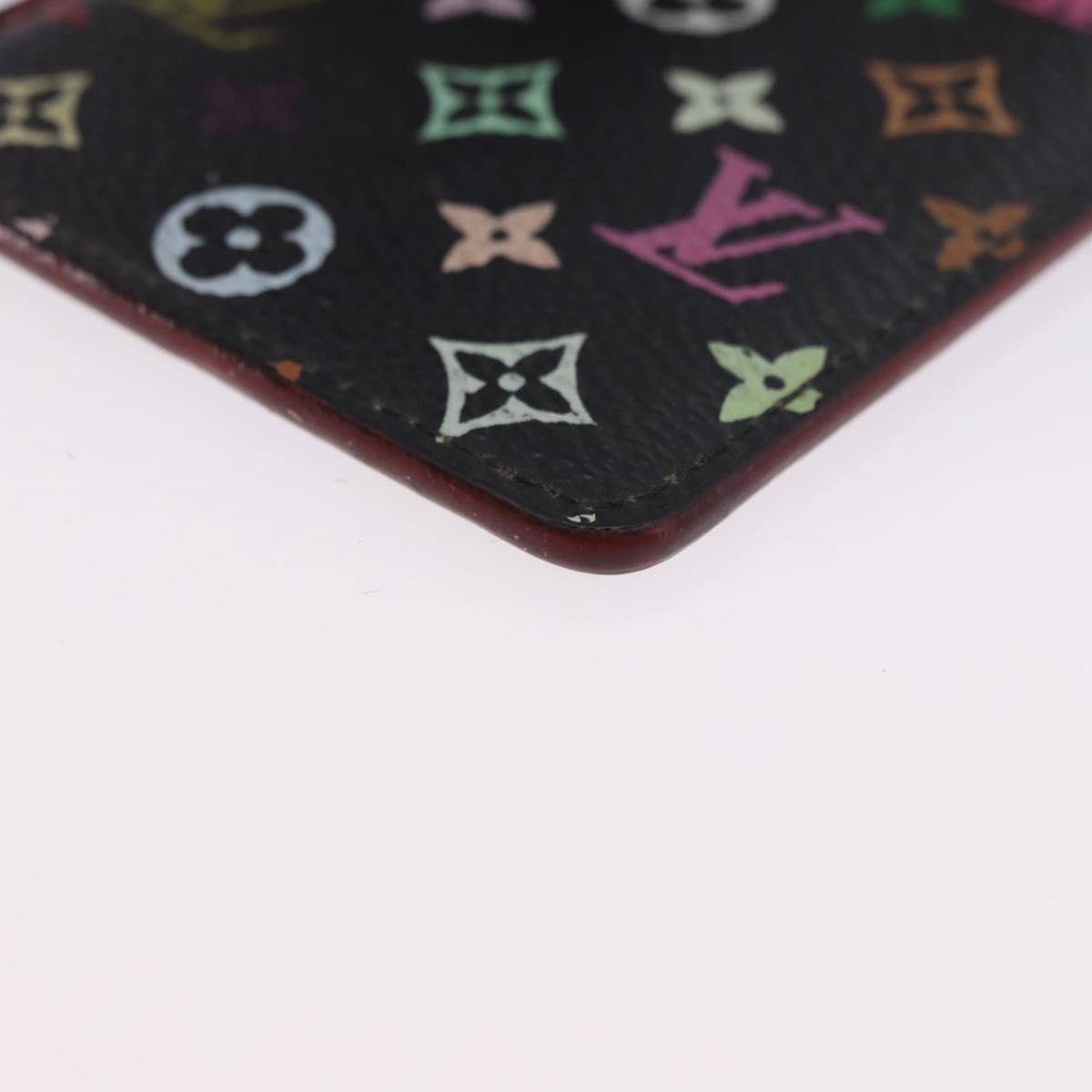 LOUIS VUITTON Monogram Multicolor Etui Hand Mirror Black M92651 LV Auth 197154V