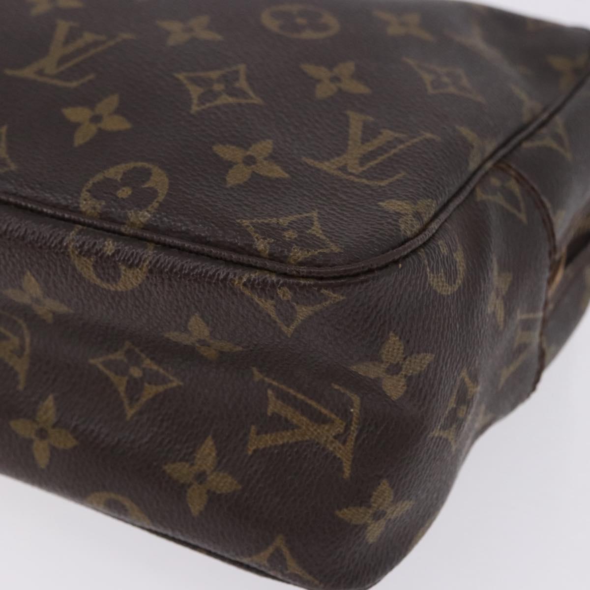 LOUIS VUITTON Monogram Trousse Toilette 28 Clutch Bag M47522 LV Auth 197165