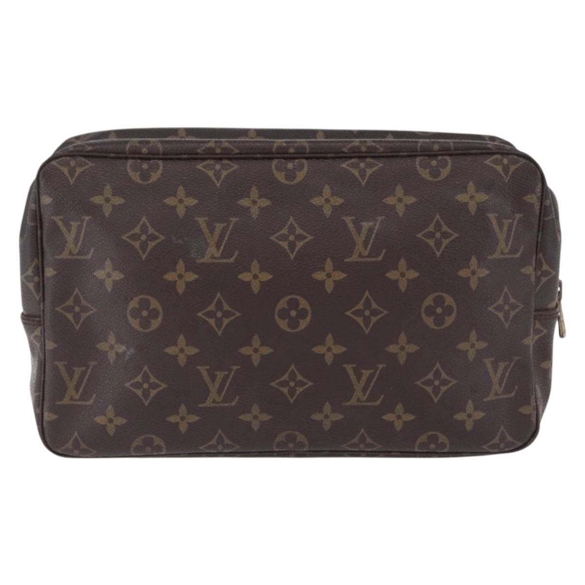 LOUIS VUITTON Monogram Trousse Toilette 28 Clutch Bag M47522 LV Auth 197165
