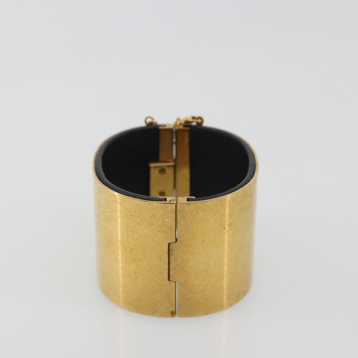 CELINE Bangle Bracelet metal Gold Auth 197170A