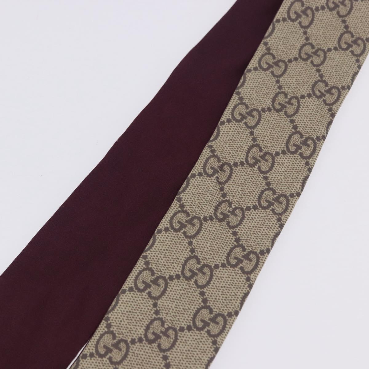 GUCCI GG Canvas Scarf Silk Higuchi Yuko Collaboration Beige Auth 197171M