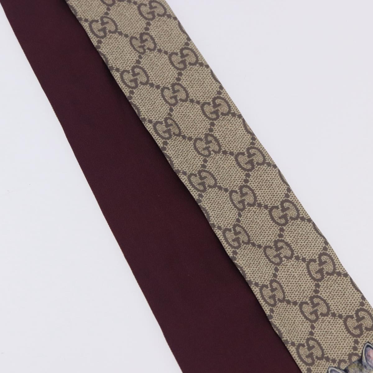 GUCCI GG Canvas Scarf Silk Higuchi Yuko Collaboration Beige Auth 197171M