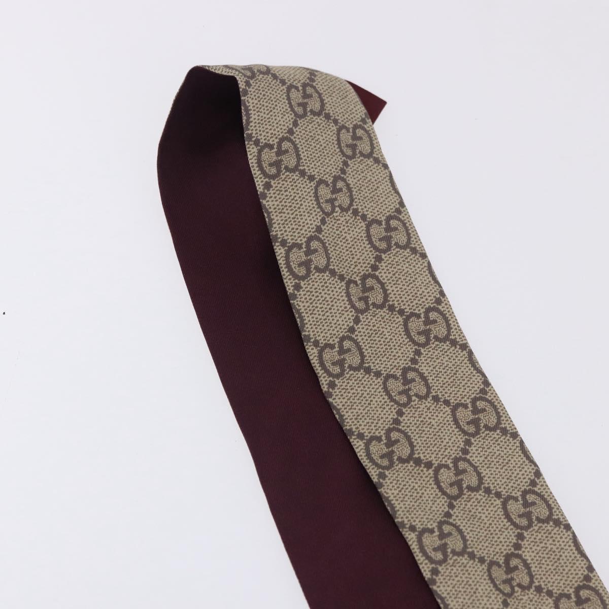 GUCCI GG Canvas Scarf Silk Higuchi Yuko Collaboration Beige Auth 197171M