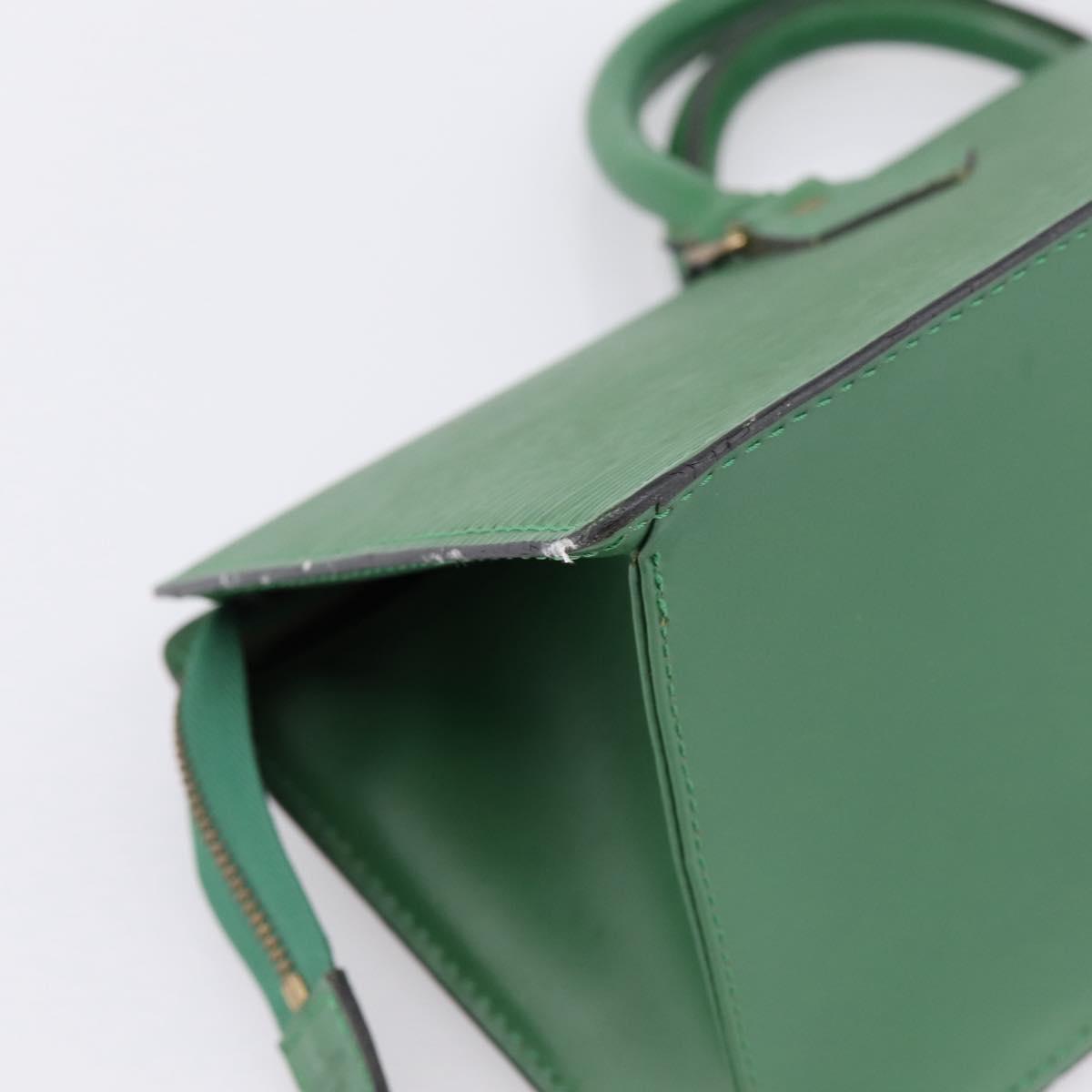 LOUIS VUITTON Epi Sac Triangle Hand Bag Green M52094 LV Auth 197179