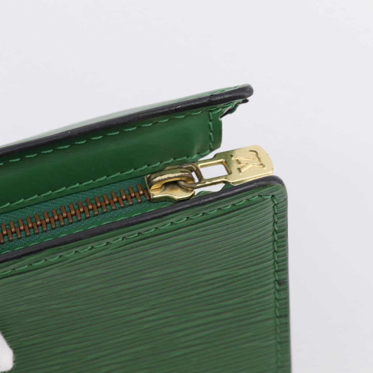 LOUIS VUITTON Epi Sac Triangle Hand Bag Green M52094 LV Auth 197179