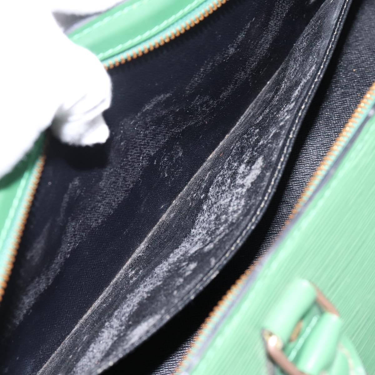 LOUIS VUITTON Epi Sac Triangle Hand Bag Green M52094 LV Auth 197179