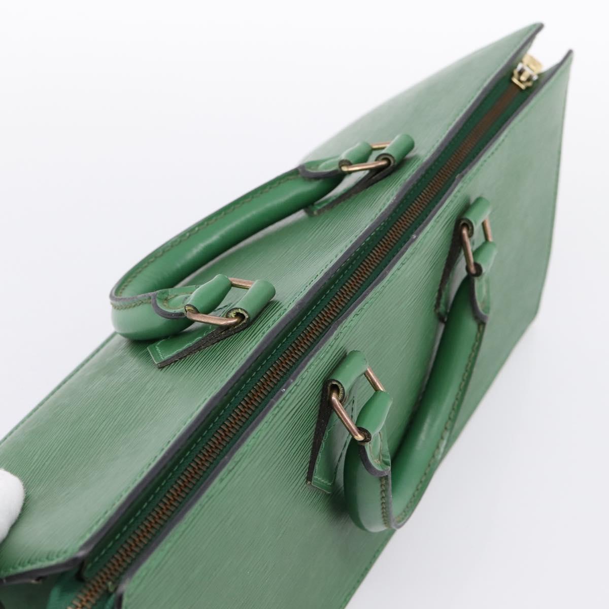 LOUIS VUITTON Epi Sac Triangle Hand Bag Green M52094 LV Auth 197179