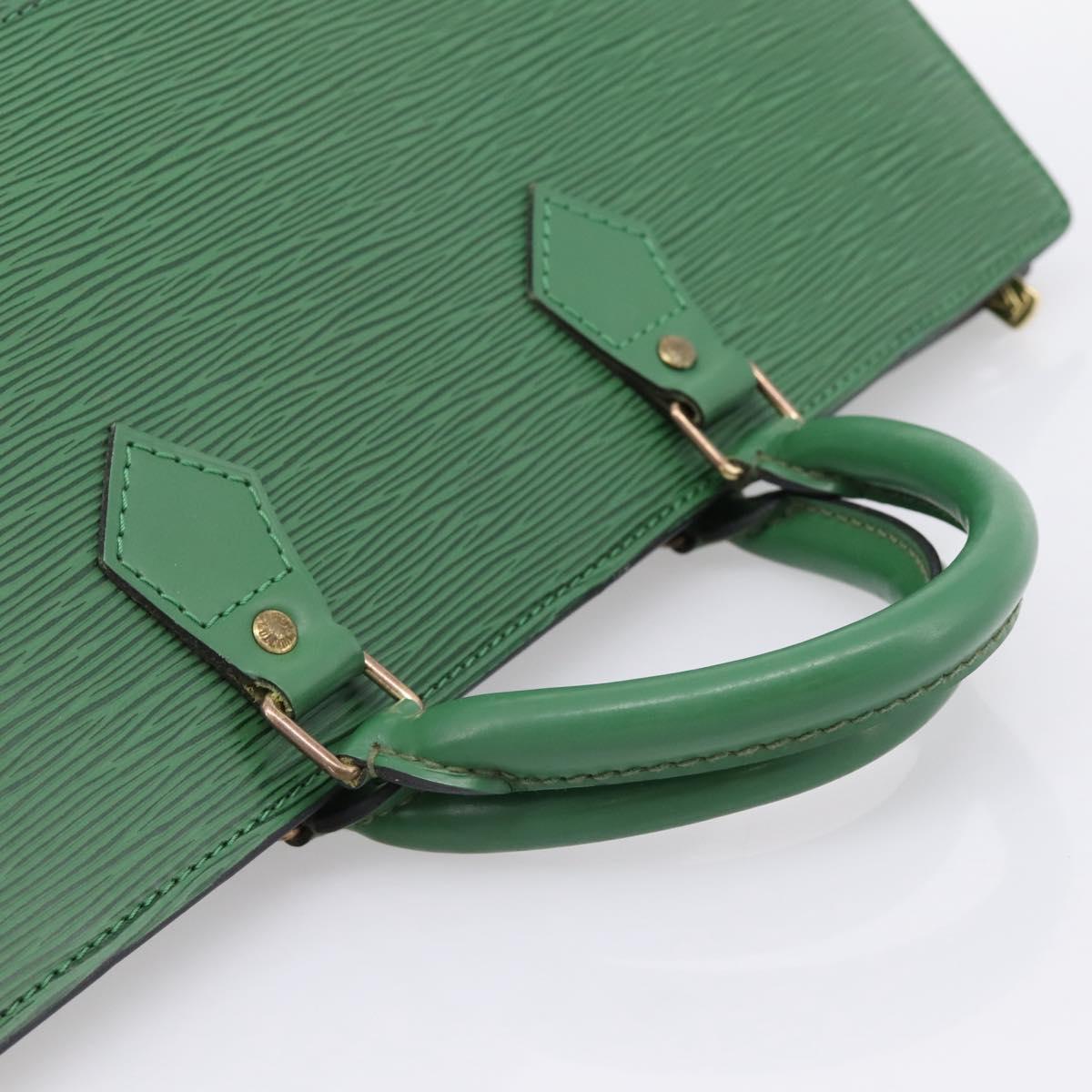 LOUIS VUITTON Epi Sac Triangle Hand Bag Green M52094 LV Auth 197179