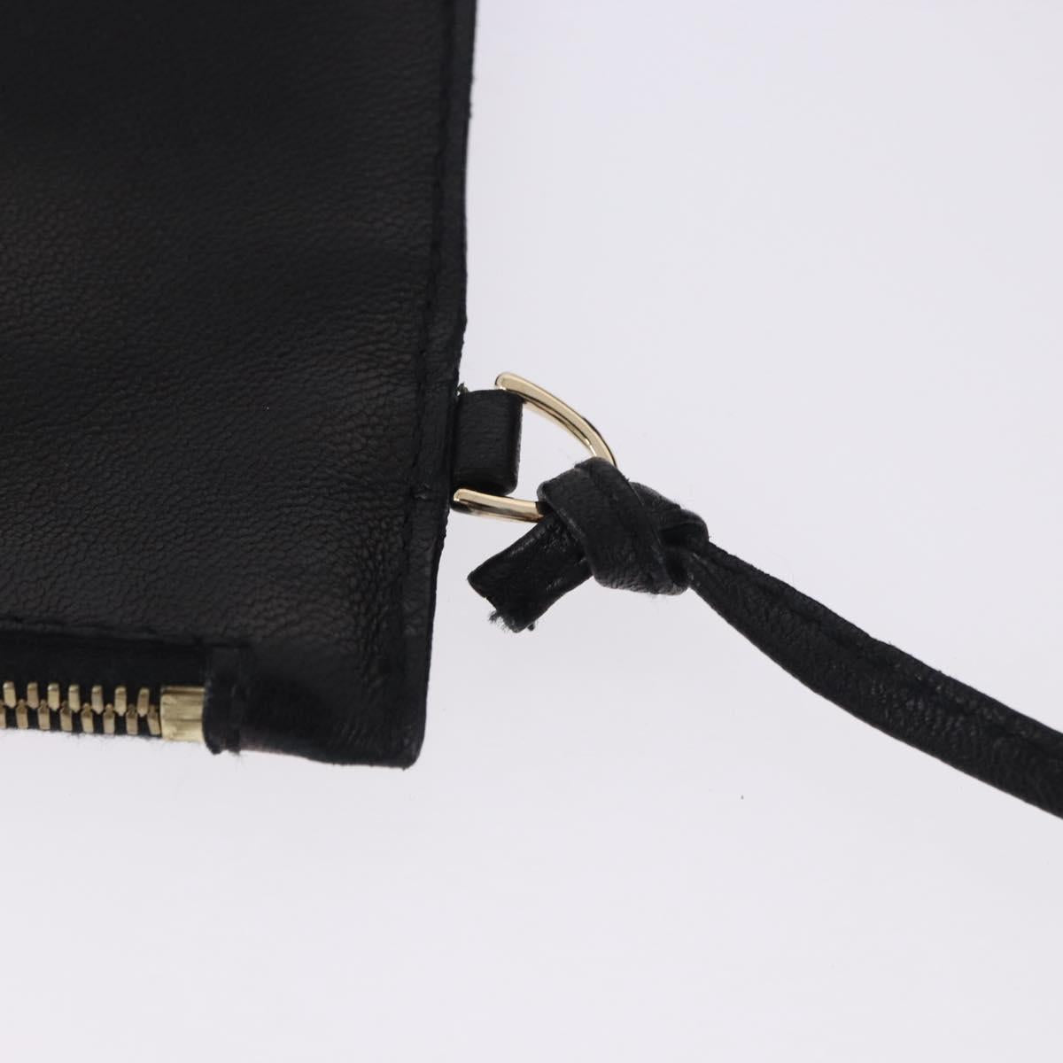 BOTTEGA VENETA INTRECCIATO Cabas PM Hand Bag Leather Black 141498 Auth 197190SAV