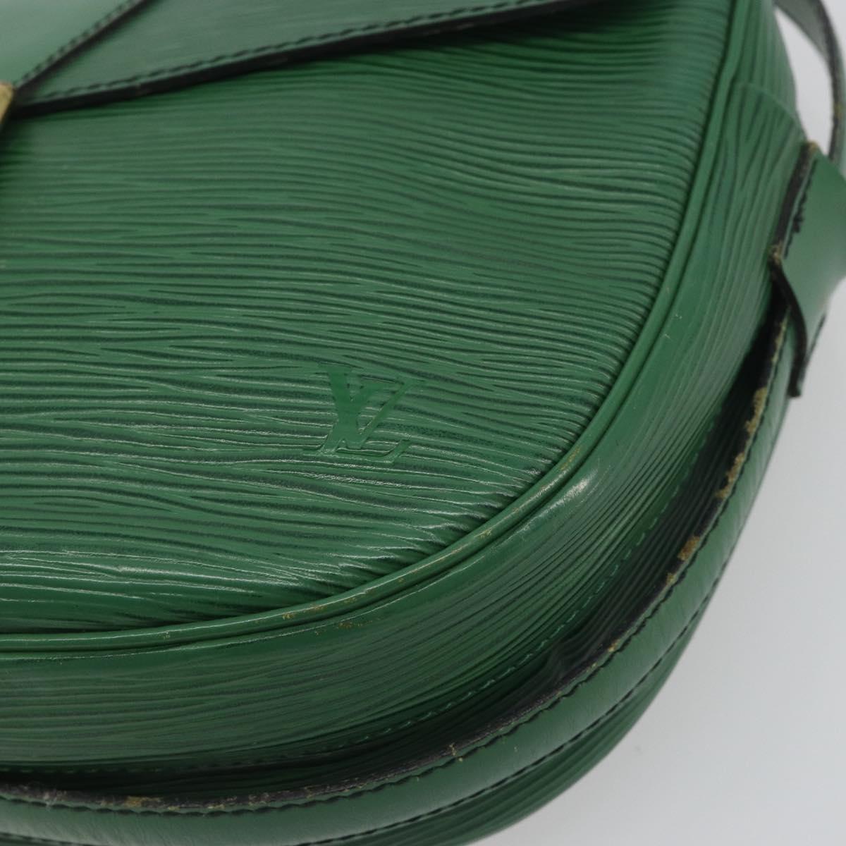 LOUIS VUITTON Epi Jeune Fille MM Shoulder Bag Green M52154 LV Auth 197191