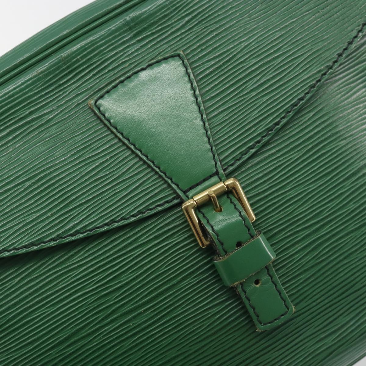 LOUIS VUITTON Epi Jeune Fille MM Shoulder Bag Green M52154 LV Auth 197191