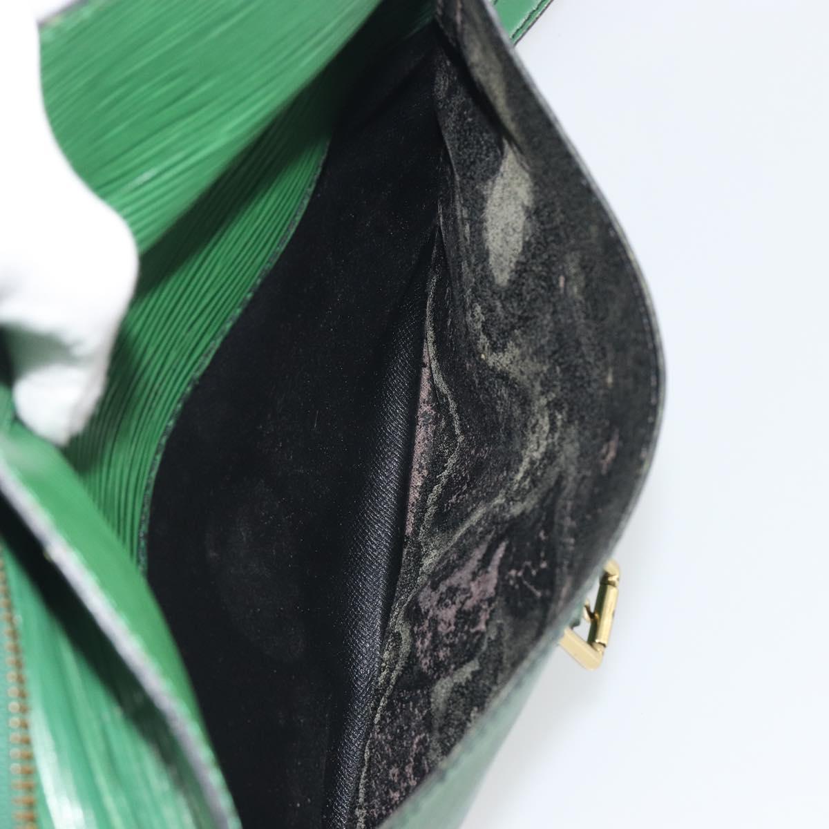 LOUIS VUITTON Epi Jeune Fille MM Shoulder Bag Green M52154 LV Auth 197191