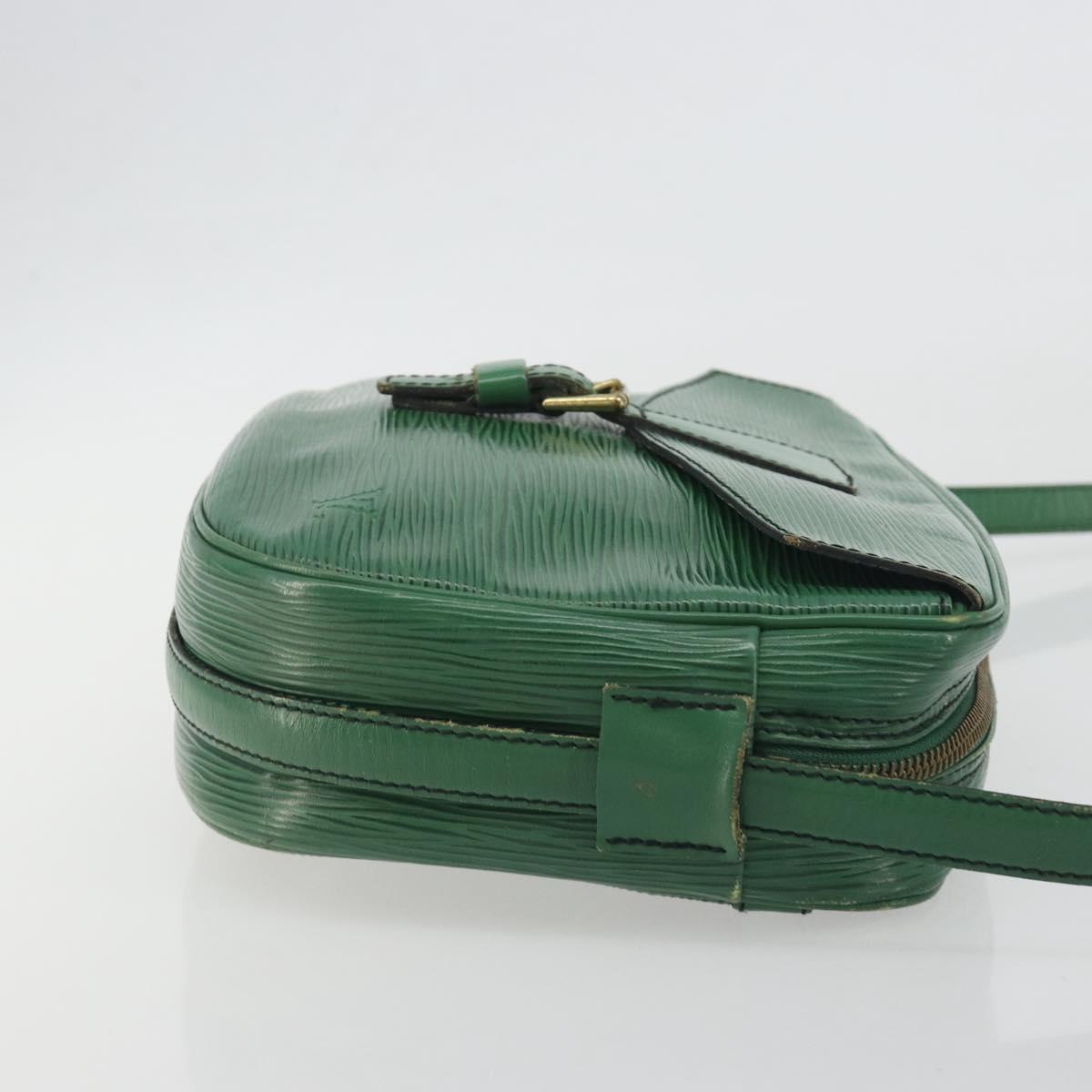 LOUIS VUITTON Epi Jeune Fille MM Shoulder Bag Green M52154 LV Auth 197191