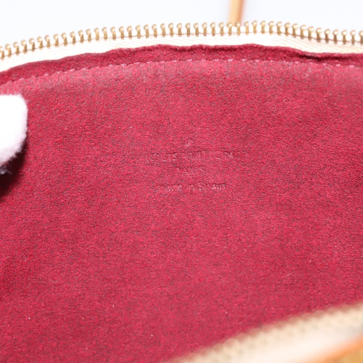 LOUIS VUITTON Monogram Multicolor Pochette Accessoires White M92649 Auth 197194