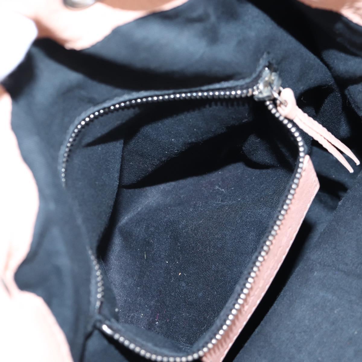 BALENCIAGA Classic Mini Pompon Hand Bag Leather 2way Pink 246438 Auth 197200V
