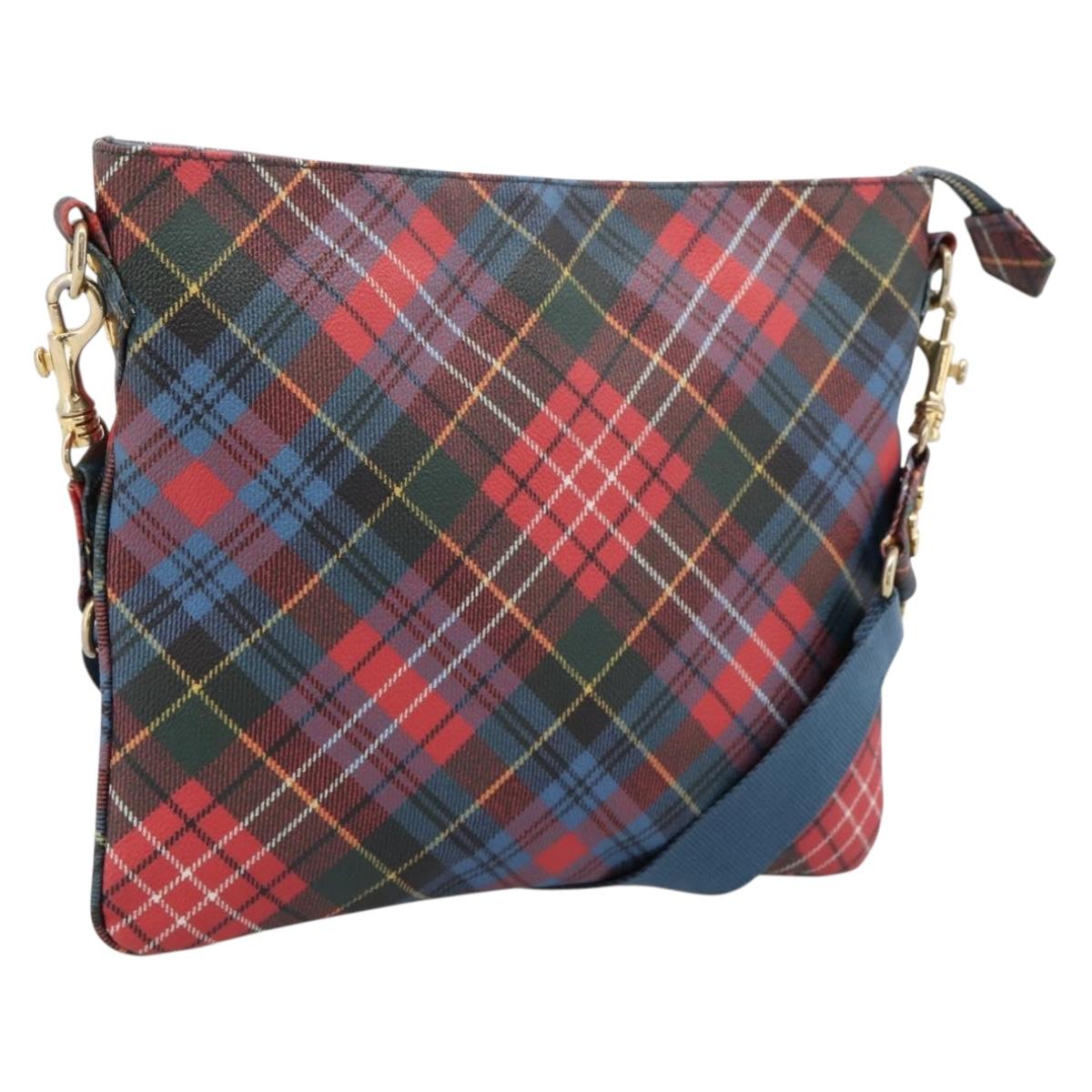 Vivienne Westwood Shoulder Bag PVC Canvas Gold Red Auth 197203A