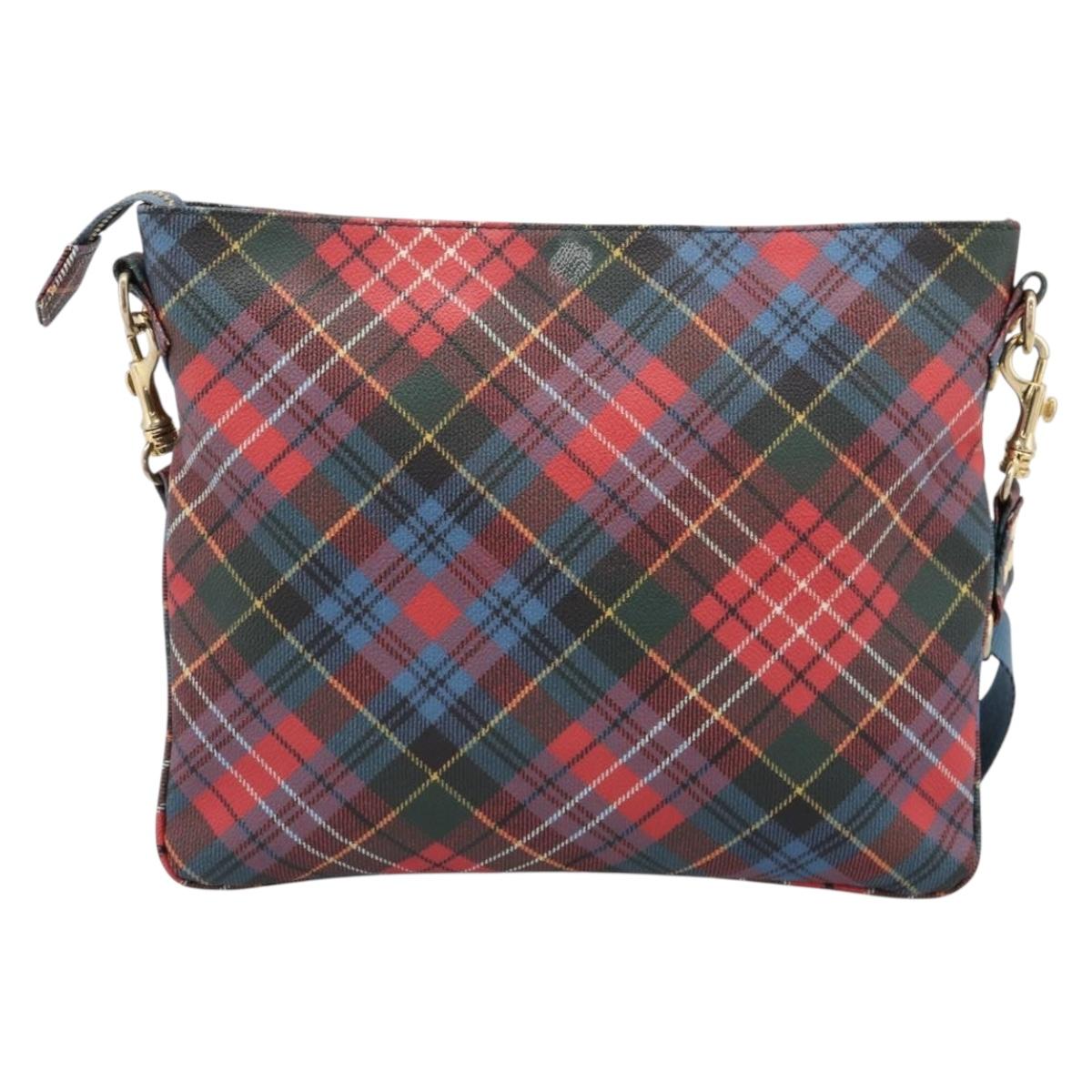 Vivienne Westwood Shoulder Bag PVC Canvas Gold Red Auth 197203A