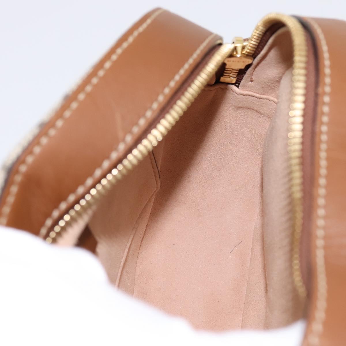 GUCCI GG Supreme Chain Shoulder Bag PVC Beige Gold 409535 Auth 197208V