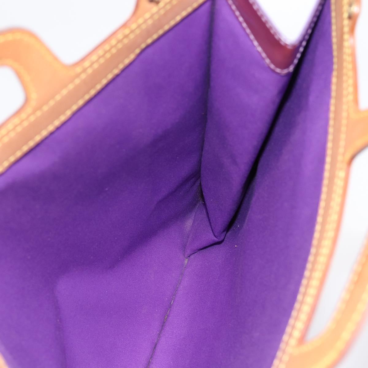 LOUIS VUITTON Monogram Vernis Stanton Tote Bag Purple Viole M91079 Auth 197210