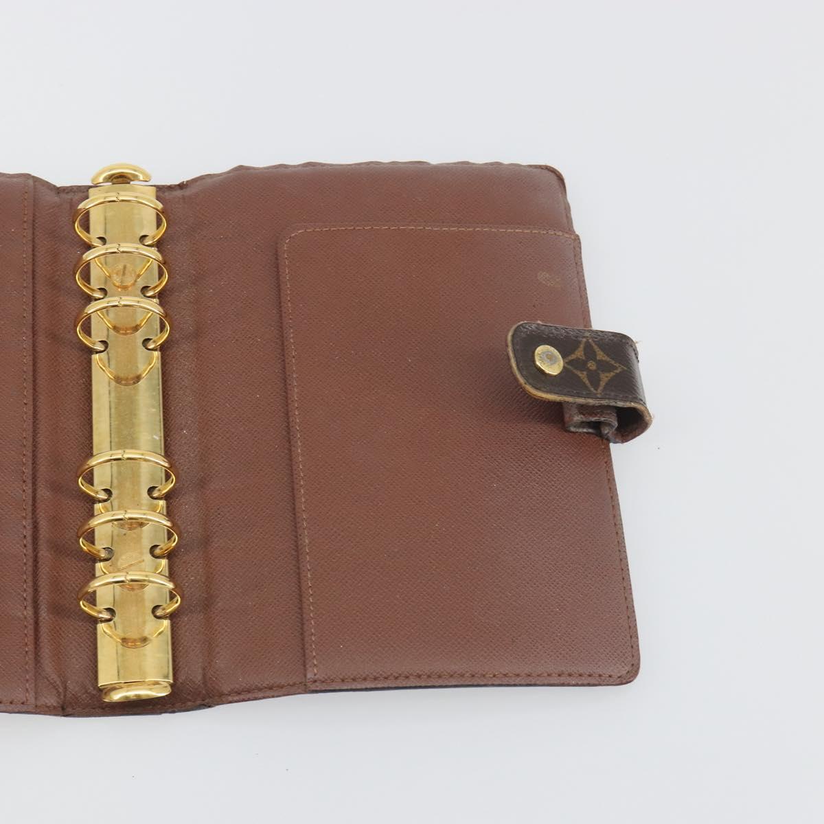 LOUIS VUITTON Monogram Agenda MM Day Planner Cover R20105 LV Auth 197218