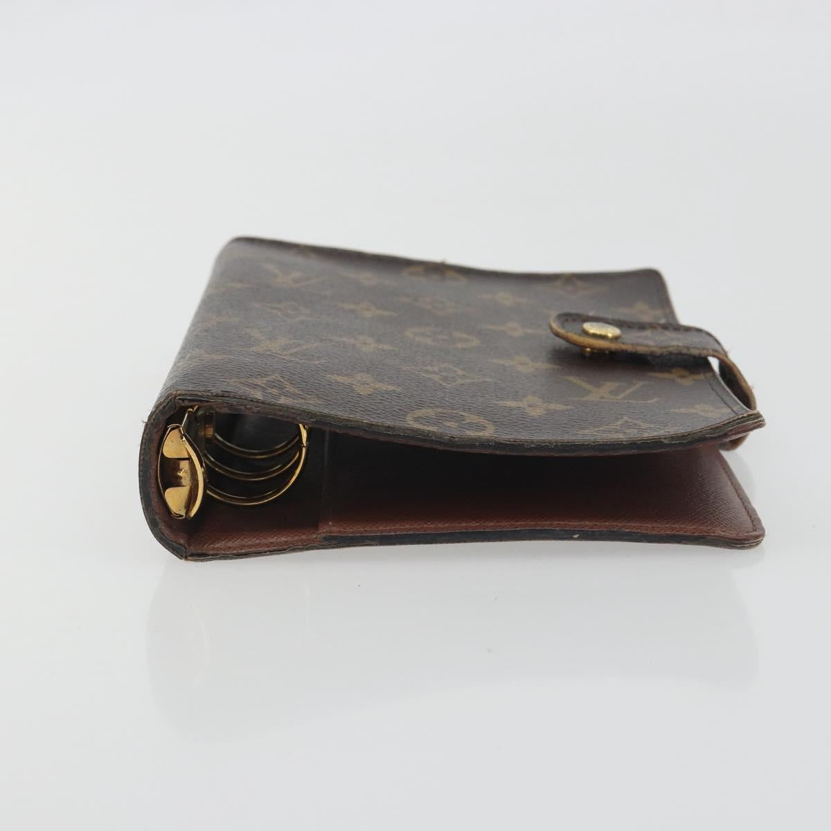 LOUIS VUITTON Monogram Agenda MM Day Planner Cover R20105 LV Auth 197218