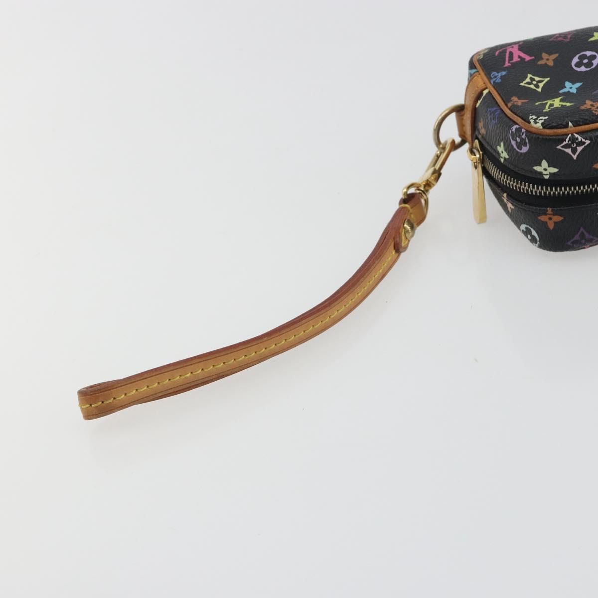 LOUIS VUITTON Monogram Multicolor Trousse Wapity Pouch Black M58034 Auth 197219