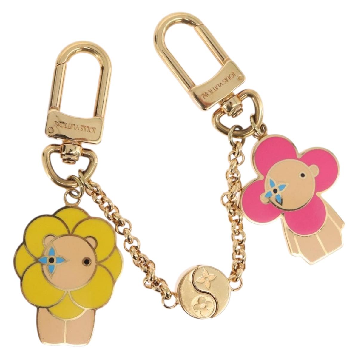 LOUIS VUITTON Chain Vivienne Petula Christmas Charm metal M00875 Auth 197221M