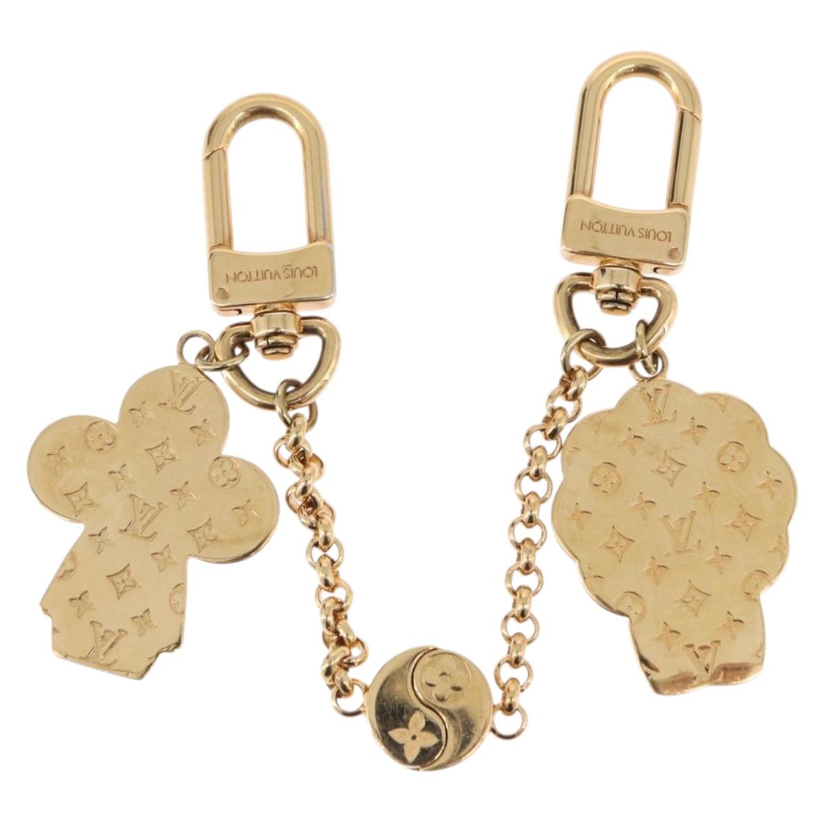 LOUIS VUITTON Chain Vivienne Petula Christmas Charm metal M00875 Auth 197221M