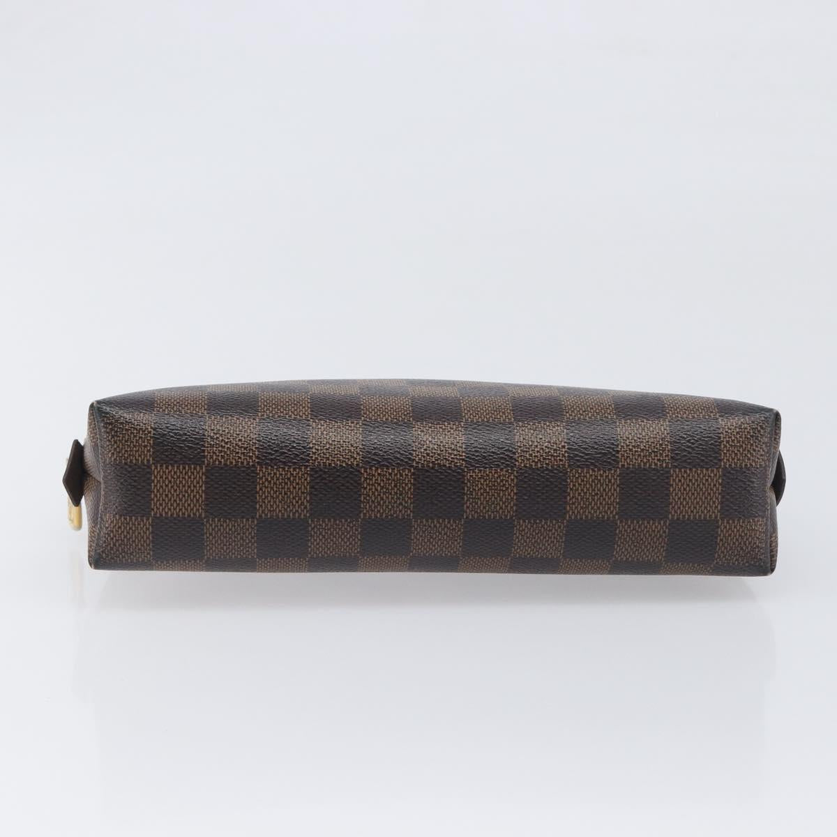 LOUIS VUITTON Damier Ebene Pochette Cosmetic GM Pouch N23345 LV Auth 197229
