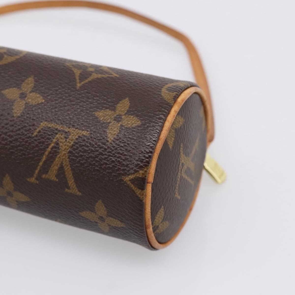 LOUIS VUITTON Monogram Papillon Pouch LV Auth 197235