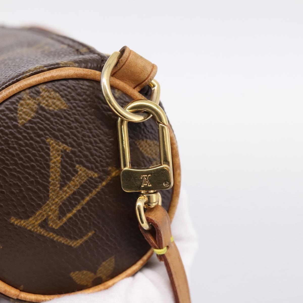 LOUIS VUITTON Monogram Papillon Pouch LV Auth 197235
