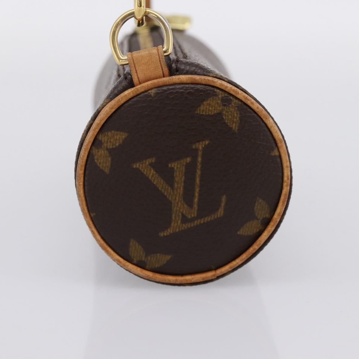 LOUIS VUITTON Monogram Papillon Pouch LV Auth 197235