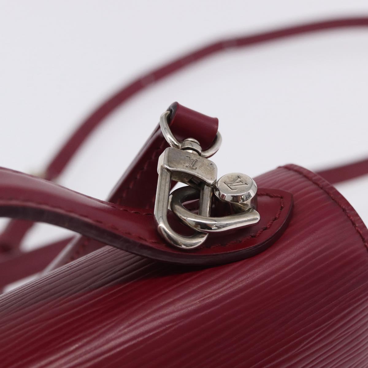 LOUIS VUITTON Epi Monceau 28 Hand Bag Fuchsia pink LV Auth 197243A