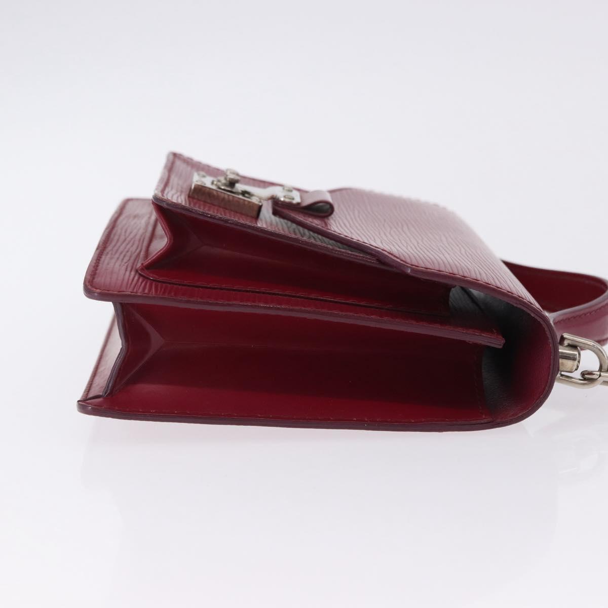 LOUIS VUITTON Epi Monceau 28 Hand Bag Fuchsia pink LV Auth 197243A