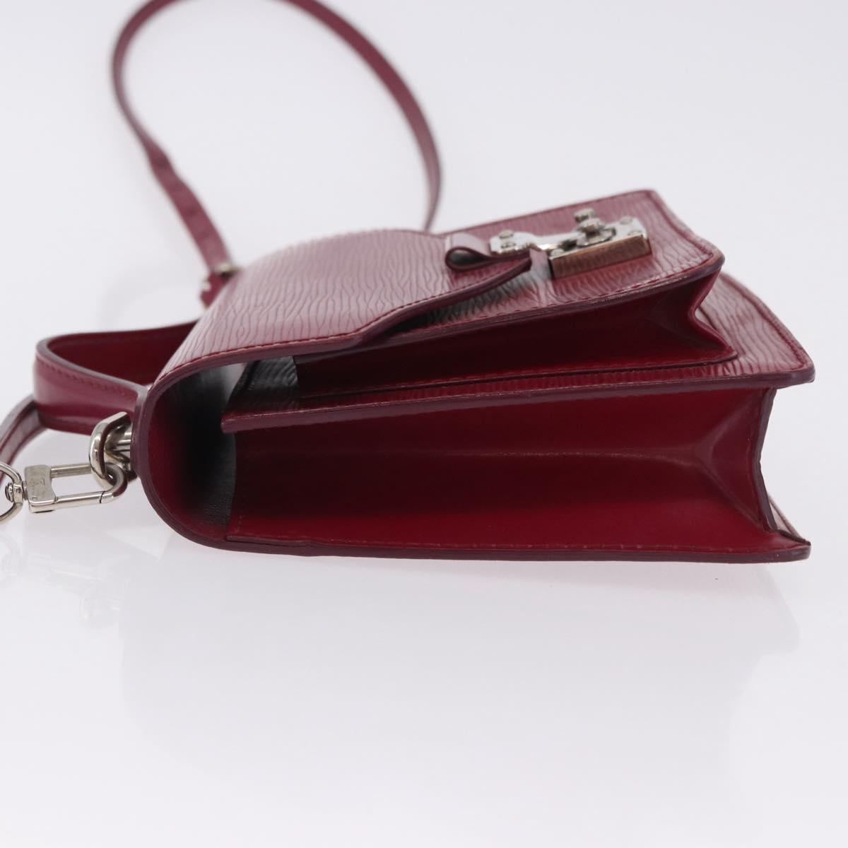 LOUIS VUITTON Epi Monceau 28 Hand Bag Fuchsia pink LV Auth 197243A