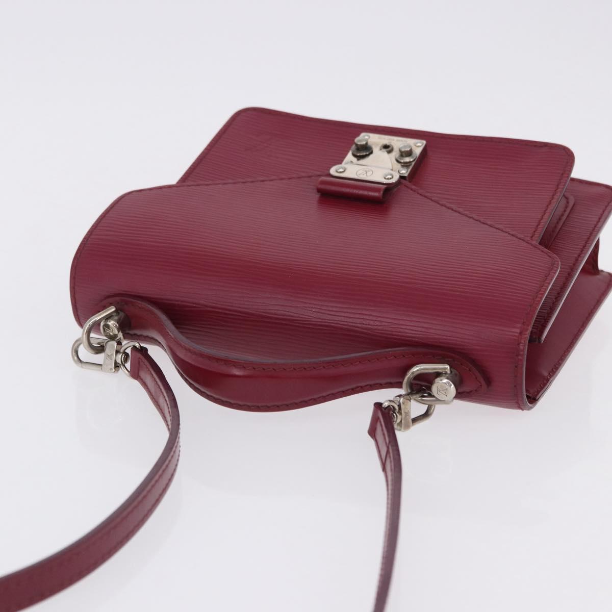 LOUIS VUITTON Epi Monceau 28 Hand Bag Fuchsia pink LV Auth 197243A