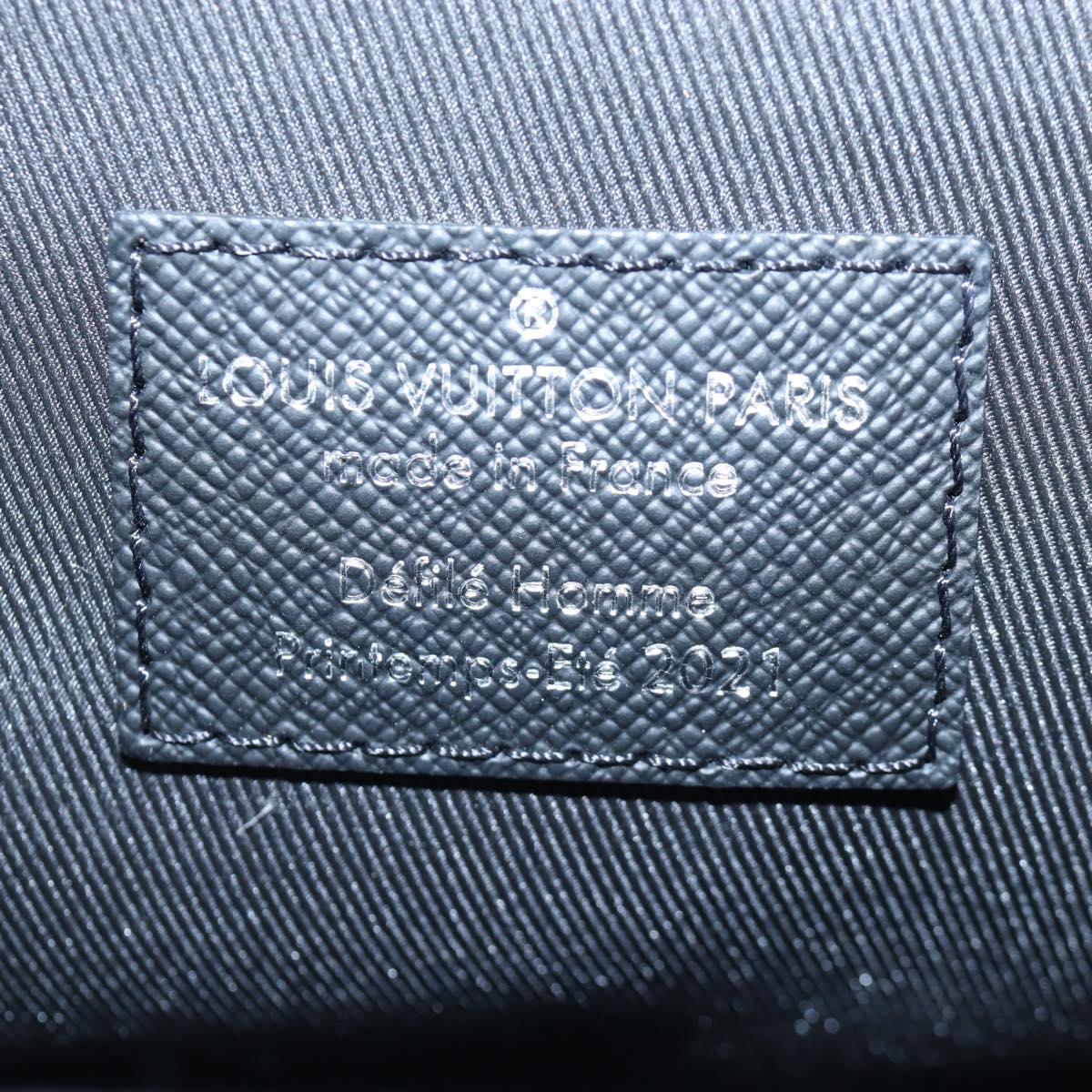 LOUIS VUITTON Damier Distorted Steamer XS Bag Black N60453 LV Auth 197245SM