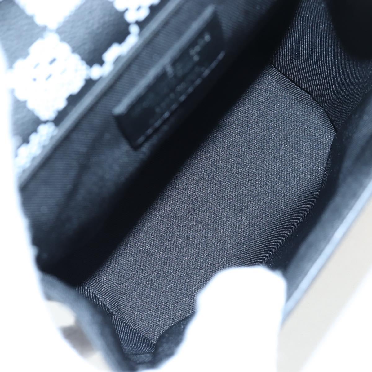 LOUIS VUITTON Damier Distorted Steamer XS Bag Black N60453 LV Auth 197245SM