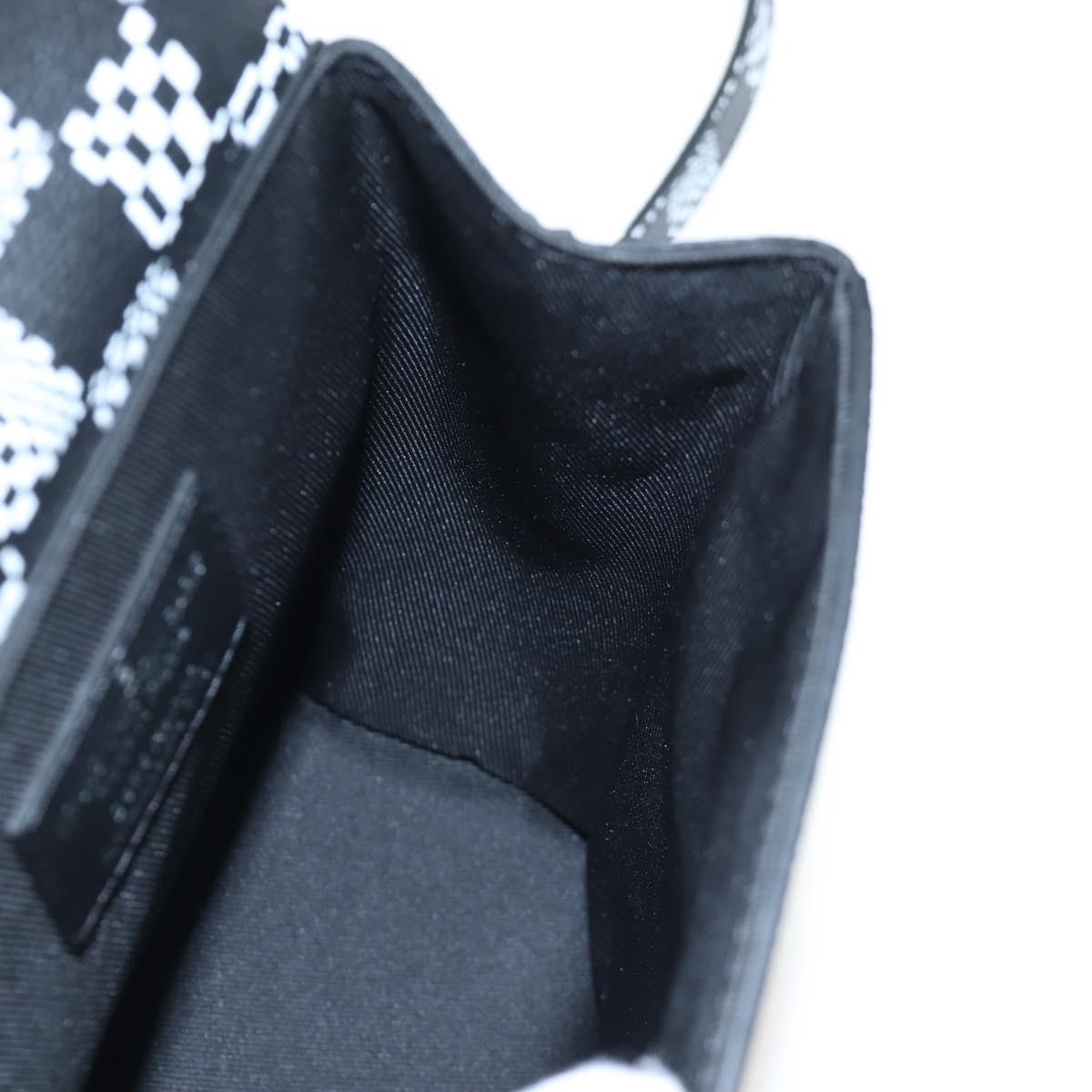 LOUIS VUITTON Damier Distorted Steamer XS Bag Black N60453 LV Auth 197245SM