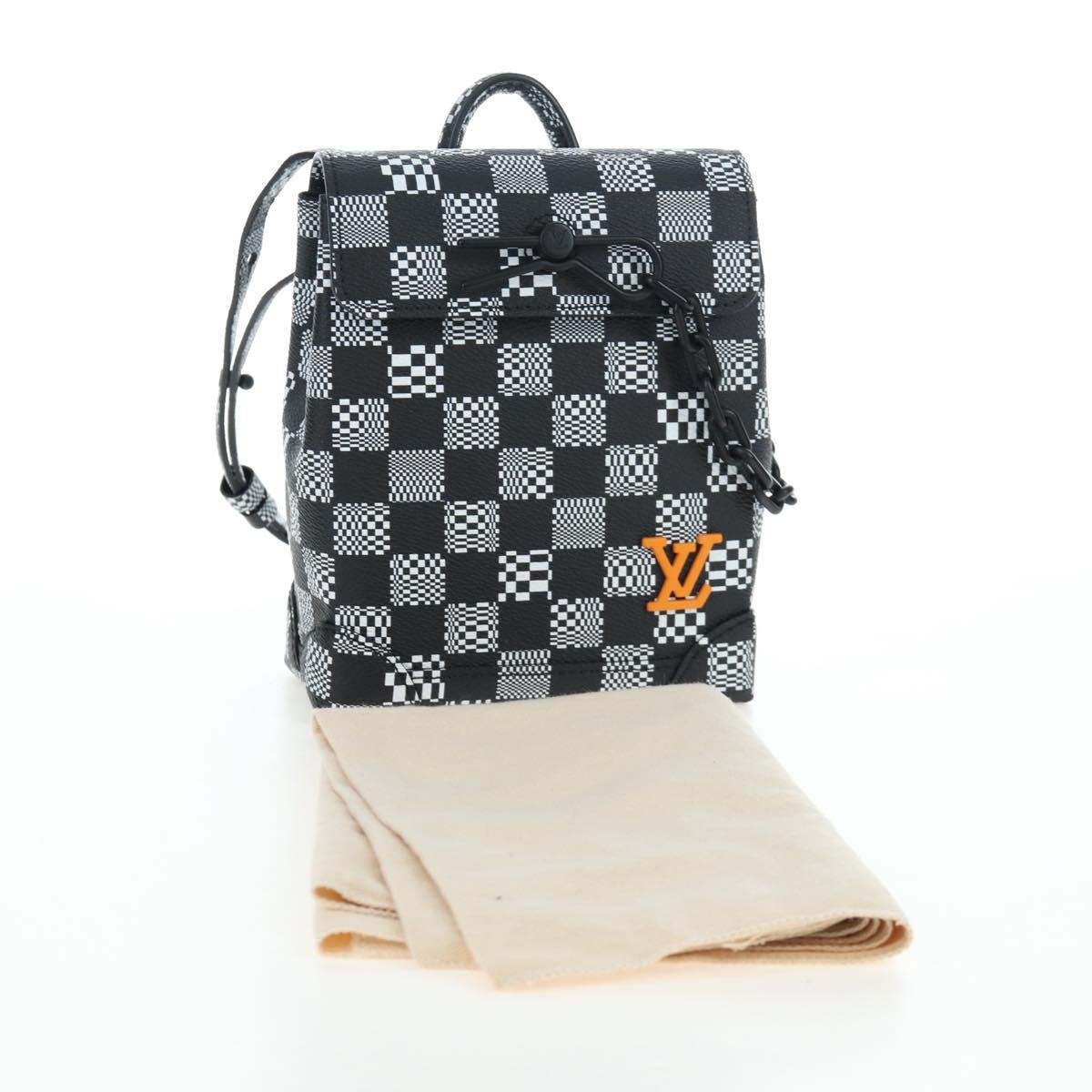 LOUIS VUITTON Damier Distorted Steamer XS Bag Black N60453 LV Auth 197245SM