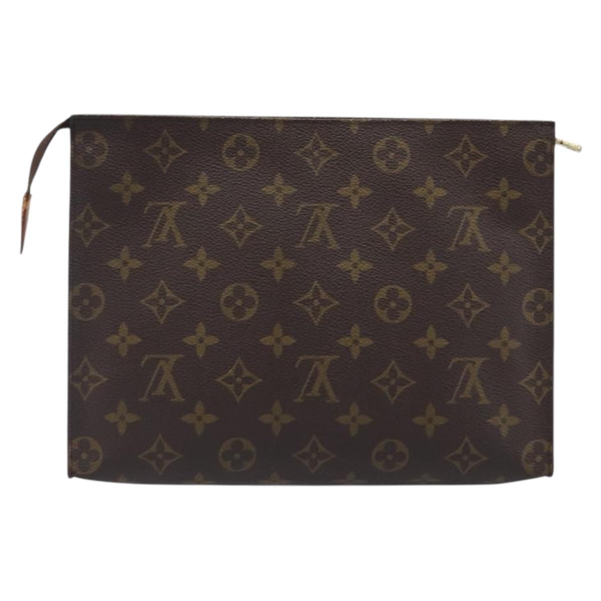 LOUIS VUITTON Monogram Poche Toilette 26 Pouch M47542 LV Auth 197249