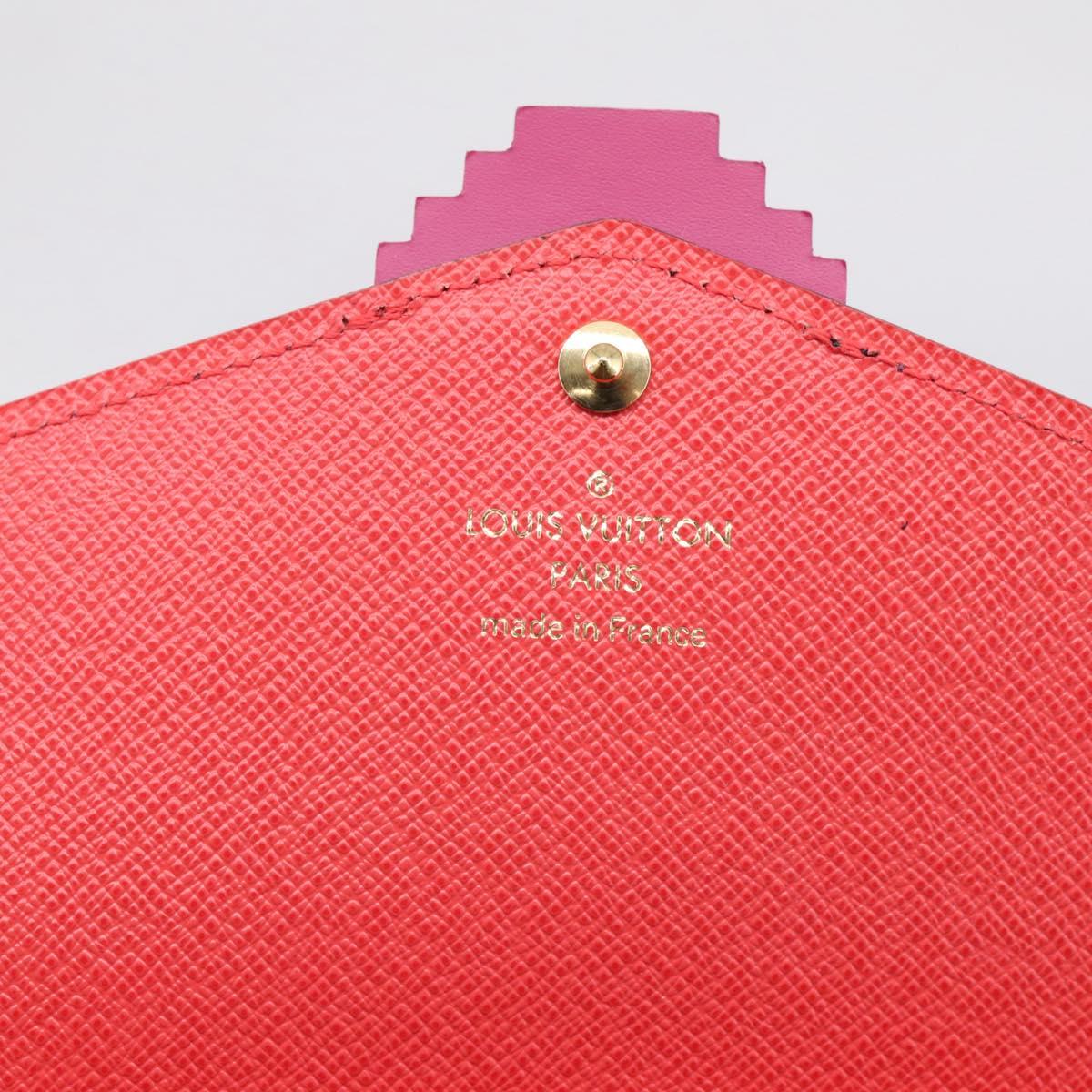 LOUIS VUITTON Monogram Totem Portefeuille Sarah Long Wallet M61348 Auth 197259M