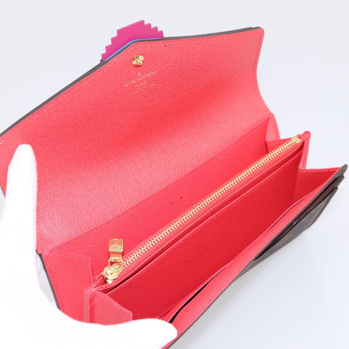 LOUIS VUITTON Monogram Totem Portefeuille Sarah Long Wallet M61348 Auth 197259M