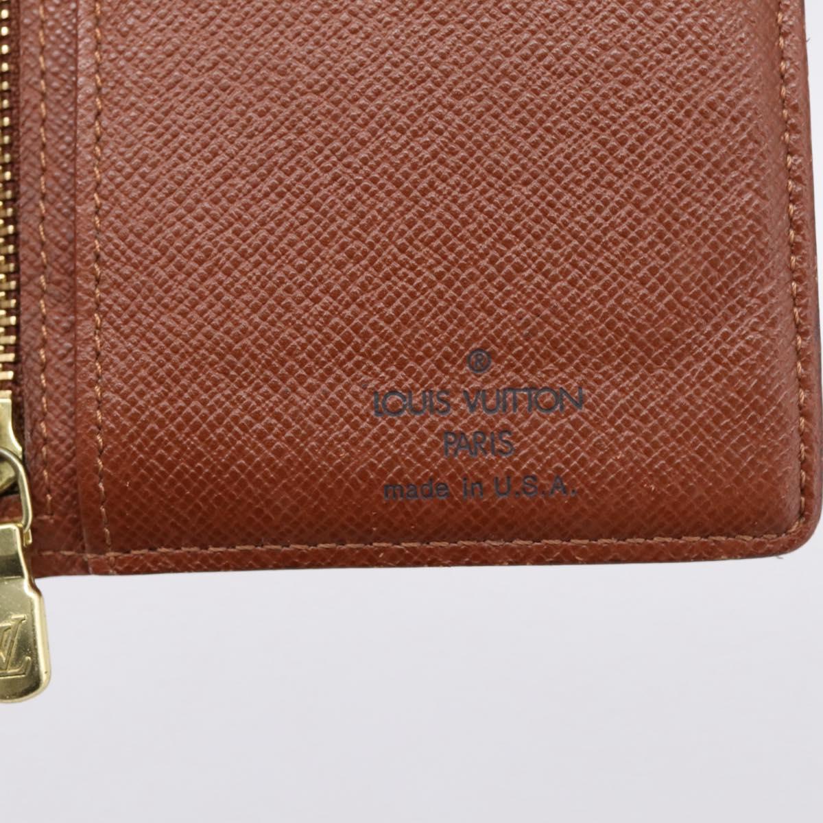 LOUIS VUITTON Monogram Continental Clutch Wallet T61217 LV Auth 197260