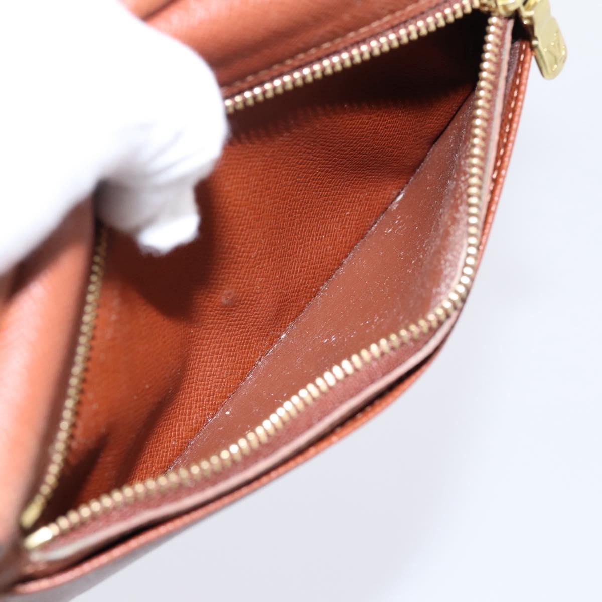 LOUIS VUITTON Monogram Continental Clutch Wallet T61217 LV Auth 197260