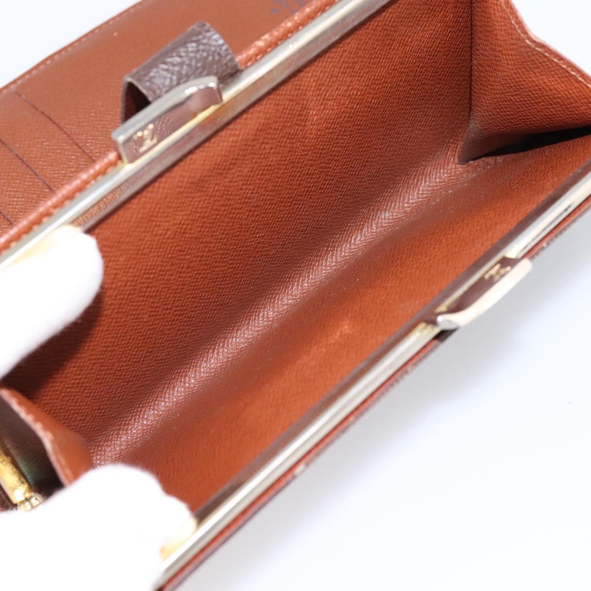 LOUIS VUITTON Monogram Continental Clutch Wallet T61217 LV Auth 197260