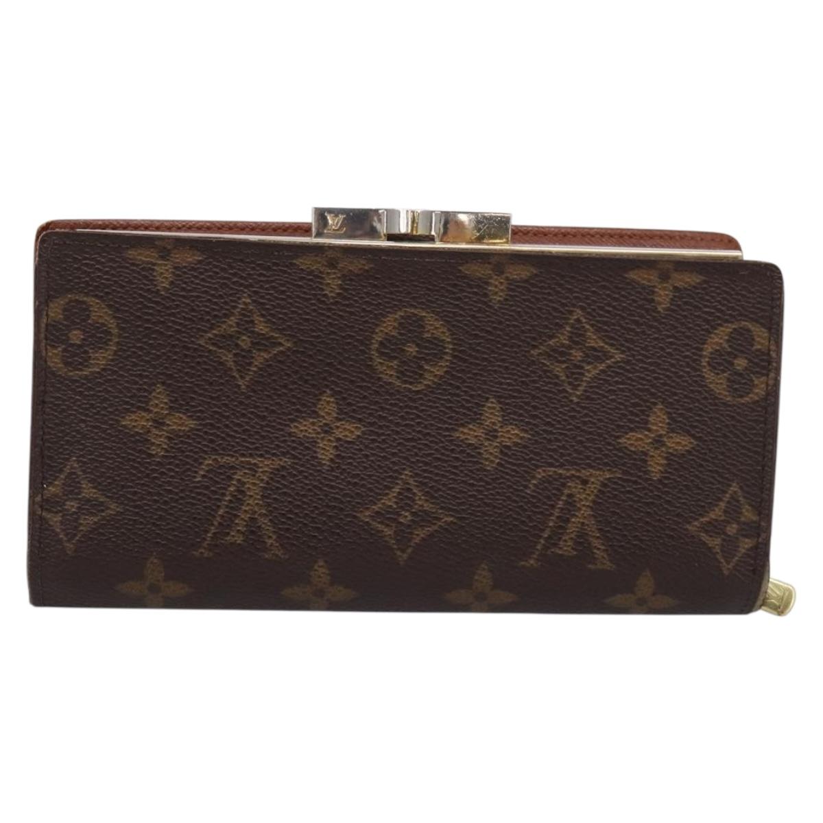 LOUIS VUITTON Monogram Continental Clutch Wallet T61217 LV Auth 197260