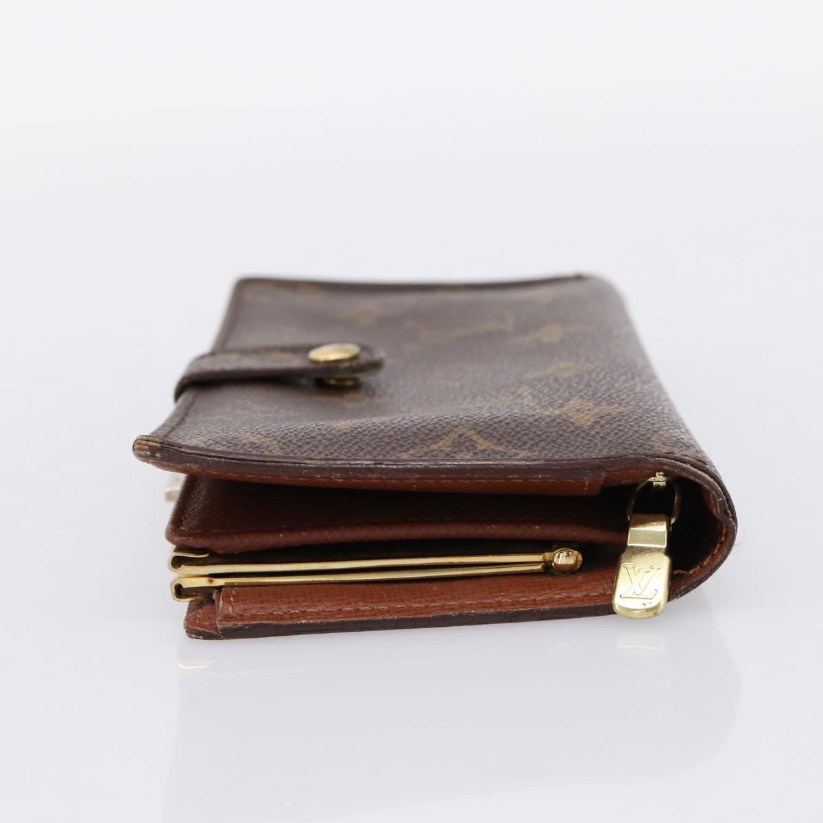 LOUIS VUITTON Monogram Continental Clutch Wallet T61217 LV Auth 197260