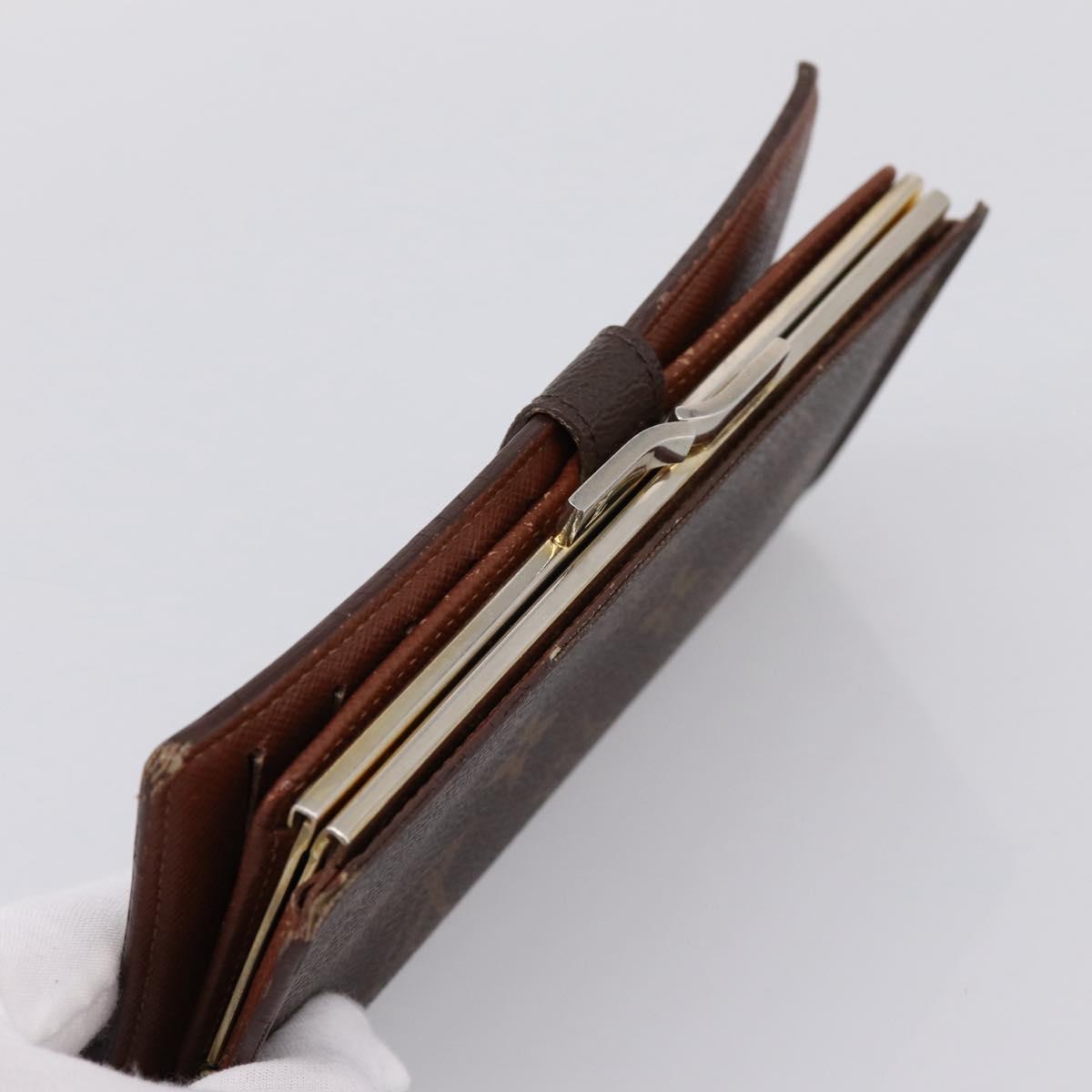 LOUIS VUITTON Monogram Continental Clutch Wallet T61217 LV Auth 197260